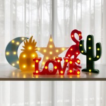 LED 마퀴라이트 무드등 간접조명 인테리어조명 네온무드등 취침무드등 인테리어조명등 아크릴무드등 수유등 LED조명등 무드등 마퀴라이트 캠핑조명, 선인장