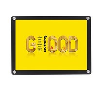 새해 멜론조아 대형 아크릴 액자 제작 사진 틀 투명 프레임 자석 A2, 행복한 삶 A2-블랙