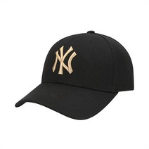 메탈 로고 커브조절캡 NY (BLACK)