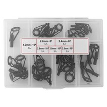 가벼운민물낚시대 바다낚시대 낚시대세트30 피스 낚싯대 팁 수리 키트 3.0-4.5Mm 세라믹 링 Diy 아이 세트, 01 빨간