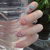 떨샵 여름 네일팁 페스티벌 네일팁 포인트 셀프네일, 2개, NAIL-N364
