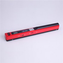 휴대용 소형 스캐너 무선 USB 핸드스캐너 문서 사진 간편 복사, 붉은색
