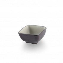 투톤 멜라민 사각볼-한식 한정식 퓨전 레스토랑 업소용 멜라민그릇, TK그레이브라운