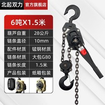 화물 운반차 체인 호이스트 기중기 크레인 1톤 와이어, GB보강 6톤 x 1.5미터(피트미터 체인)