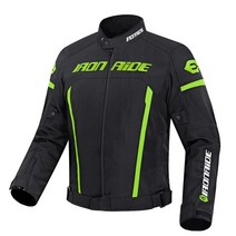클래식 바이크 여름 라이딩 가죽 항공 자켓 탑건 ironride 방수 오토바이 세트, mc1011 그린 재킷, xxxl