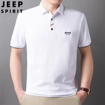 스피릿 반팔 티셔츠 패션 반팔티 새로운 티셔츠 카라티 카라넥 남성 봄과 여름 느슨한 남성 옷깃 티셔츠 남자 8139, 화이트, XL