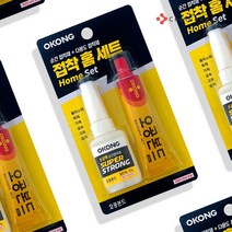 철공자 오공 강력접착제 본드 홈세트 금속 플라스틱 나무 철 쇠 세라믹 가죽 고무, 포장형 6EA+ 캔디