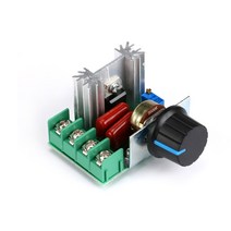 전압조절기2000W AC 220V 고전력 SCR 전압 조정기 LED 디밍 조광기 모터 속도 컨트롤러 거버너 모듈 전위차, 01 2000W