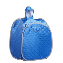 개인사우나 1인찜질방 가정용사우나 휴대용 스팀 사우나 텐트 스파 룸 박스 1 또는 2 찜기 없음 체중 감, 03 1 person blue