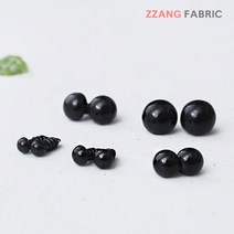 짱패브릭 (10set)나사형블랙인형눈-6size 인형눈, 6mm
