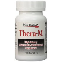 Plus Pharma Thera-M 멀티비타민 멀티미네랄 130 Caplets, One Color, One Size