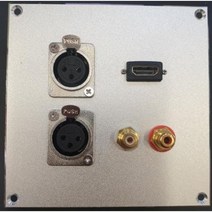 벽부판넬 알루미늄 플레이트 HDMI-캐논-RCA 조립형 완성품