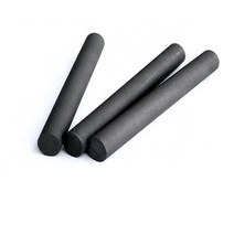 온수기 히터봉 온수 히터 1pc 길이 200mm 300mm400mm 고순도 흑연 막대 흑연 탄소 고온 전도성 흑연 막대 흑연 전극, 그. 50mm, 길이 400mm