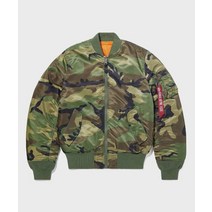 ALPHA INDUSTRIES MA1 슬림 Woodland Camo