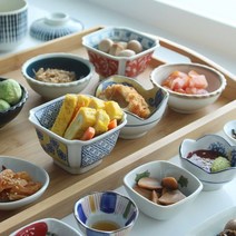 도자기 찬기모음 일본식 식기 그릇 소스종지 식당 354826EA, 아사미_팔각붉은찬기, 본상품선택