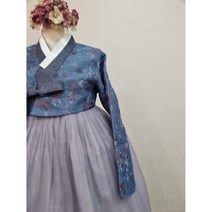 [도아한복] 다크블루 나뭇잎 혼주 신랑신부 하객 폐백 촬영 한복대여