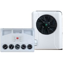 무시동에어컨 차박 천장형 차량용 에어컨, 24V 수직 빨간색