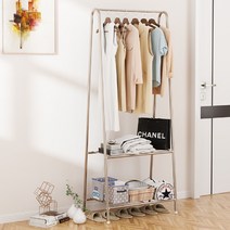 에스텔라 2단 선반 스탠드 행거, 실버