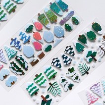 바보사랑 겨울나무 씰스티커.미야문구샵, 02겨울나무B