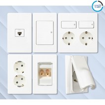 진흥전기 V 시리즈 화이트 스위치 콘센트 통신 커버 모음, 24.USB콘센트1구