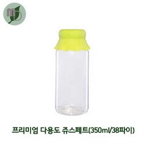 프리미엄 다용도쥬스페트 350ml 38파이 (1박스196개), 겉마개-검정