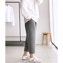 코튼 크롭 와이드 네오플랜 밴딩바지 (3color)