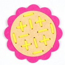 몬테소리 교육용 DIY 직조 천 장난감 신제품 조기 교육 완구 수학 보조, [03] Rose red