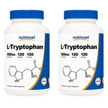 뉴트리코스트 L-트립토판 500mg 캡슐 글루텐 프리, 120개입, 2개