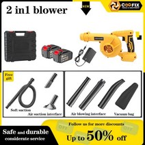 Coofix-2 인 1 송풍 흡입 나뭇잎 먼지 수집기 터보 송풍기 정원 무선 진공 청소 공기 송풍기 마키타 21V 배터리 사용, CHINA, CF-CD03-2SH 2, EU