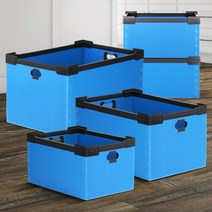 포장이사 적재단프라 물류창고 보관박스 대형프라스틱 오픈적재형, 오픈적재형 소 파랑