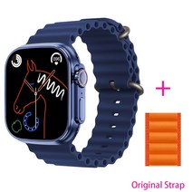 (에서 선박 us) 원래 49mm IWO 스마트 워치 WS18 울트라 시리즈 8 남자 여자 NFC IP68 방수 블루투스 전화, 28 Add 1 nylon_01 49mm