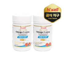 하이웰 뉴질랜드 오메가3 1500mg 원어데이 90정 2개 DHA 360mg EPA 540mg