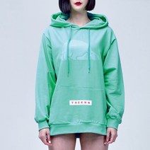 에베쏘 블루캔디 더큰_베어 레터링 코튼 후드티_7003