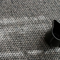 [바보사랑] 네덜란드 솔리드 사계절 수입 식탁 러그 카페트 (웜차콜) (200x300cm)