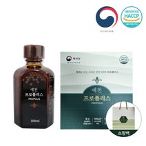 [한국양봉농협] 국내산 100% 프로폴리스 100ml x 1병 선물세트 (쇼핑백 포함), 상세 설명 참조, 상세 설명 참조, 상세 설명 참조