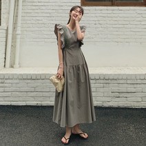 떳다그녀 이로아 프릴 롱 원피스