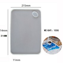 실리콘 몰드 큰 사각형 트레이 uv 수지 금형 크리스탈 에폭시 실리콘 금형 diy 과일, 1-작은 광장
