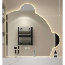 화장실 스마트 거울장 벽걸이 상부장 선반 조명 일체, 왼쪽ㅣ80cm