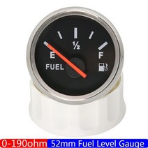 캠핑카 계단 트레일러 카라반 계단 스텝전압계 8-16v 빨간불 2quot 범용 37, BS Fuel Gauge