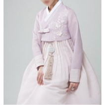 [고운올] 자수보라빛 저고리 웨딩한복 결혼한복 참석한복 하객한복 혼주한복 신부한복 상하세트 맞춤한복 #0024