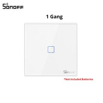 SONOFF-RF 리모컨 86 유형 벽 패널 433MHz RF 원격 제어 1/2/3 갱 SONOFF TX Wifi 벽 스위치와 호환, 1 Gang