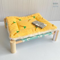 편한 애견 강아지 침대 선물 고양이 소파 캣 쿨 발톱 투명 타워 용품 도그 창문 워커 해먹, 18kg 이하 강아지 권장, [천2매포함]그린알파카침대+그레이토끼포+세트옐로우무패드