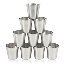 무광 스텐컵 27종 샤틴컵 10개 물컵 급식컵 식당컵, 1개