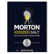 Morton 몰튼 소금 요오드 솔트 대용량 Iodized Salt 1.8kg, 1개