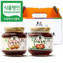 두레촌 [두레촌] 강봉석 명인 호박/사과조청 1.1kgx2개, 1, 2개, 1.1kg