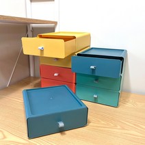 데코리타 책상 욕실 식탁 다용도 슬라이딩 미니 정리함, (세트 2p)책상 정리함, 민트+민트