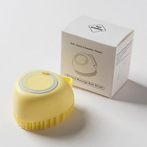 욕실 개 목욕 브러시 마사지 장갑 샴푸 상자와 부드러운 안전 실리콘 빗 고양이를위한 애완 동물 액세서리 샤워 미용 도구, 하트 옐로우, 05 Heart-yellow
