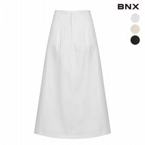 BNX 여성 뒷밴딩 A라인 코튼 스커트