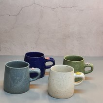 도자기 머그컵 선물용 예쁜머그 매화 350ml 500ml, 대500ml, 그린