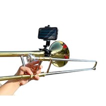 Gripophone Low Brass Lyre - 트롬본 플루겔혼 유포늄 행진 바리톤 멜로폰 등에 휴대폰을 장착하세요! 미국에서 제작 블랙 제네릭(Generic)